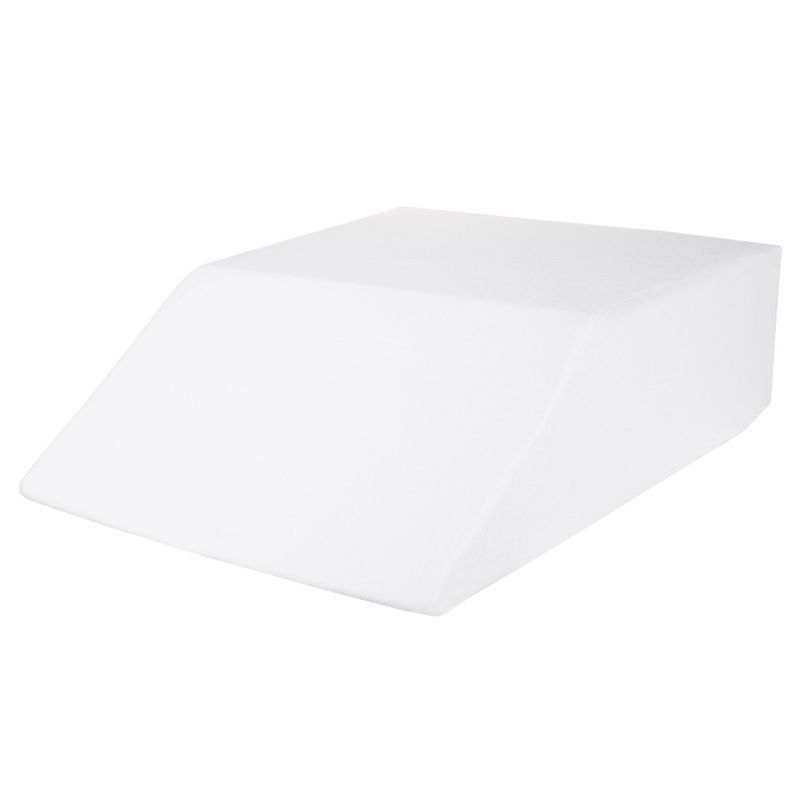 White Memory Foam Maternity Support Wedge Pillow