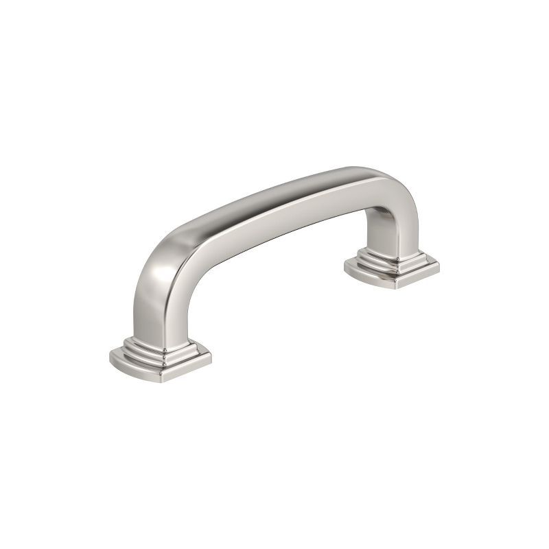 Polished Nickel 3" Modern Industrial Bar Pull