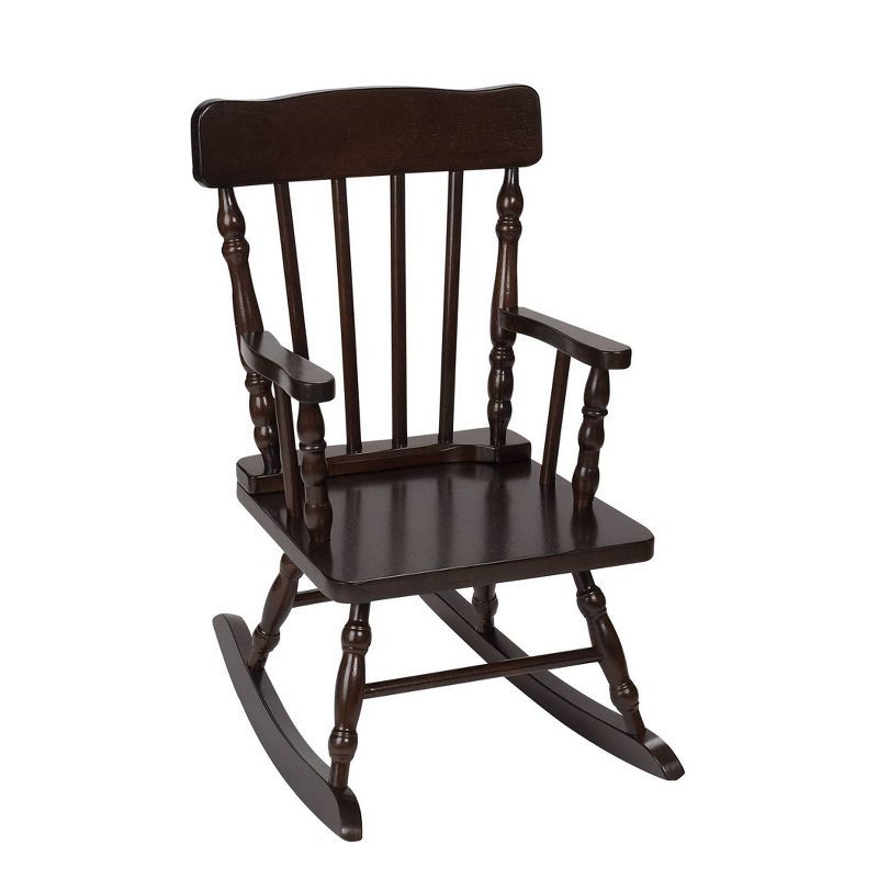 Espresso Colonial Children's Wooden Rocking Chair