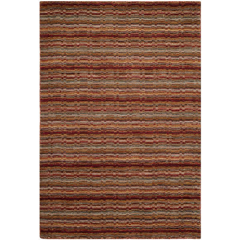 Himalaya Multicolor Hand-Knotted Wool Area Rug 4' x 6'