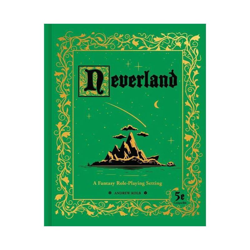 Neverland Green and Gold Hardcover Fantasy Role-Playing Book