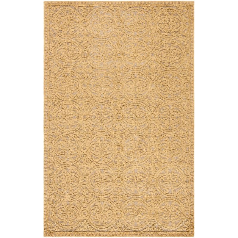 Ivory Hand-Tufted Wool Rectangular Area Rug