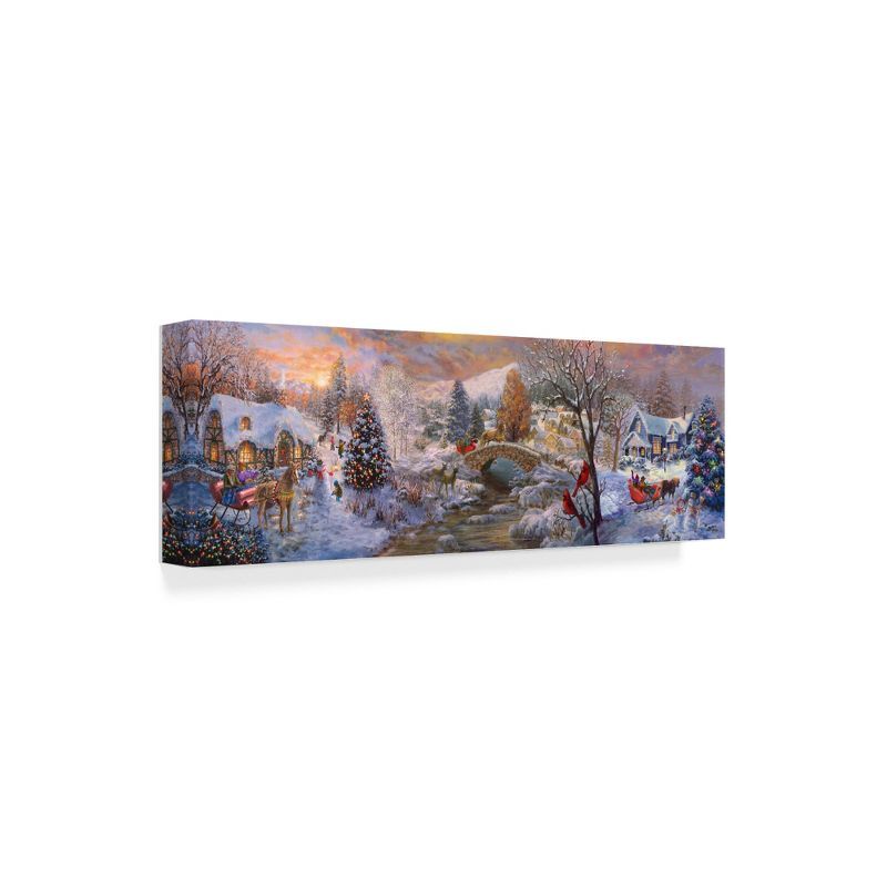 Nicky Boehme Winter Landscape Canvas Art with Floater Frame