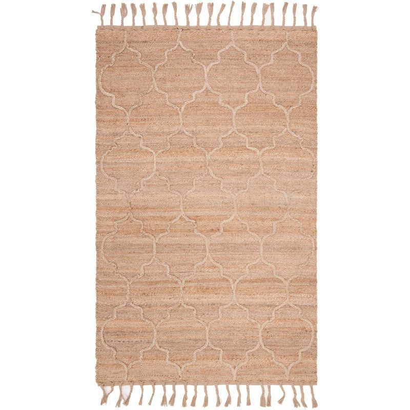 Eco-Friendly Handwoven Jute Rug - Natural 5' x 8'