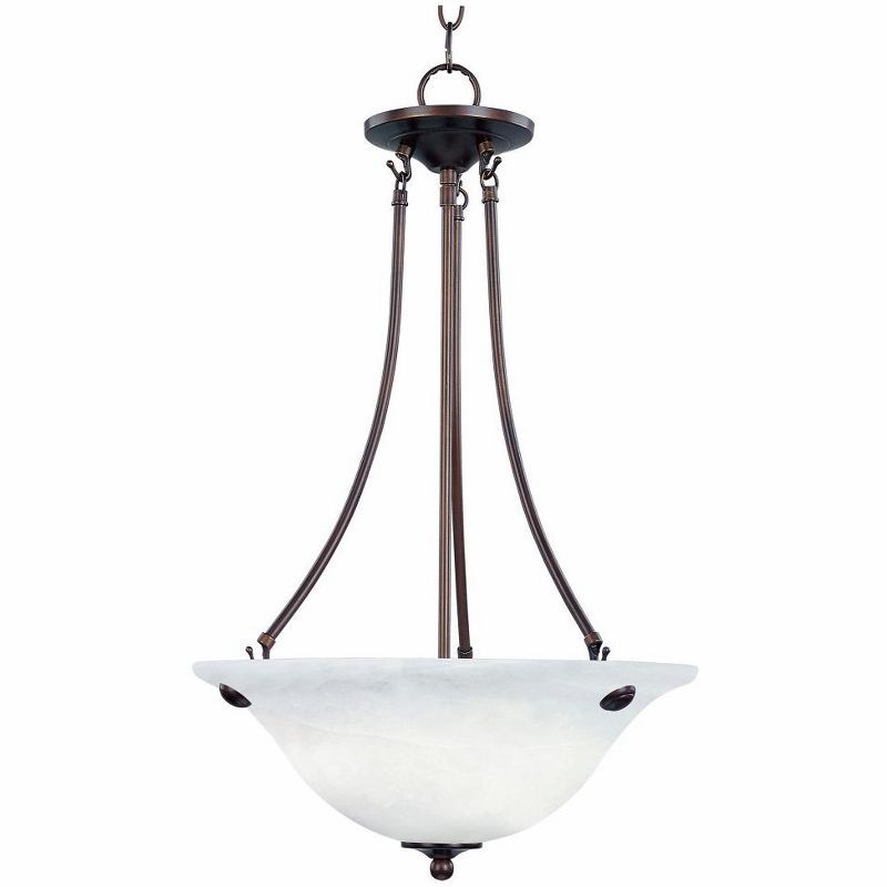 Malaga 3-Light Oil Rubbed Bronze Glass Pendant