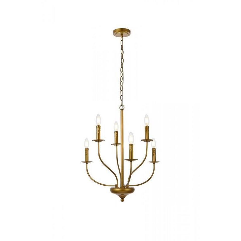 Westley 6-Light Brass and Iron Indoor/Outdoor Pendant