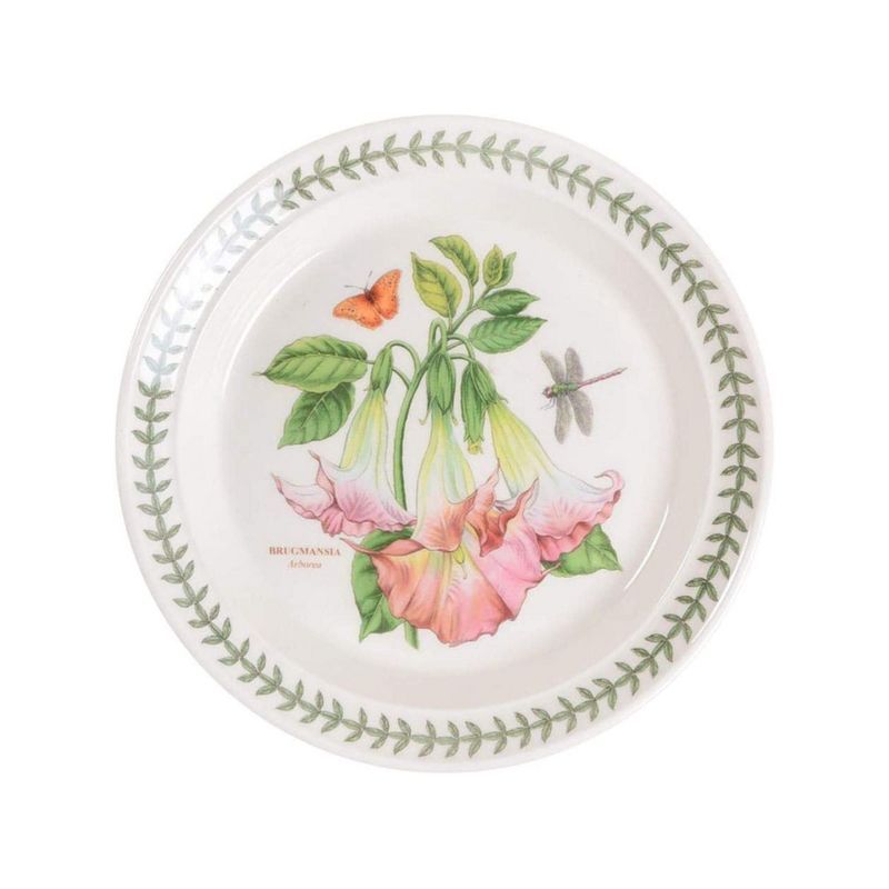 Exotic Botanic Garden Ceramic Salad Plate with Floral Design