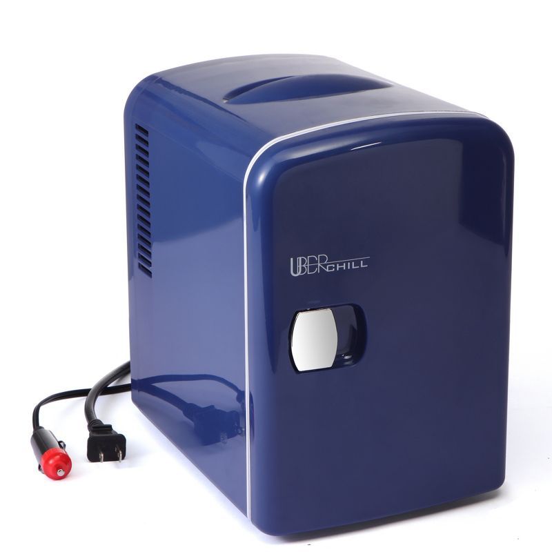 Compact Navy Blue Portable Mini Fridge for RV