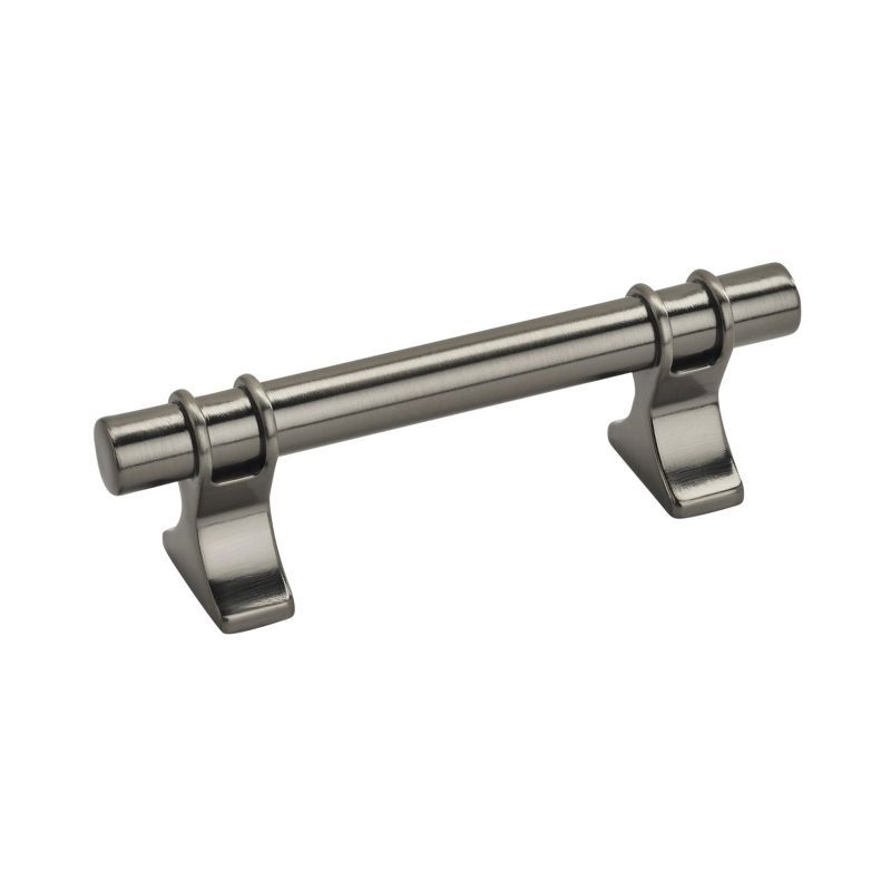 Gunmetal Modern Industrial Cabinet Bar Pull with Mounting Hardware