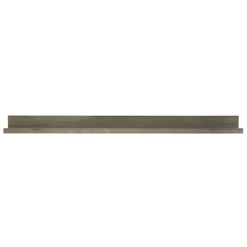 Driftwood Gray 72" MDF Picture Ledge Shelf