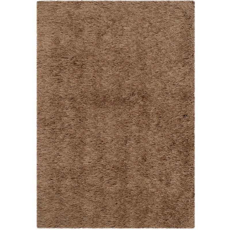 Taupe 24" x 24" Handmade Tufted Shag Rug