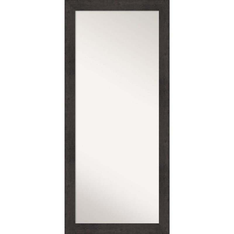 Espresso Dark Wood Full Length Leaning Wall Mirror