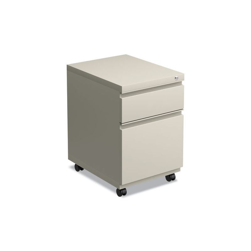 Putty Mobile Vertical 2-Drawer Lockable Steel Filing Cabinet