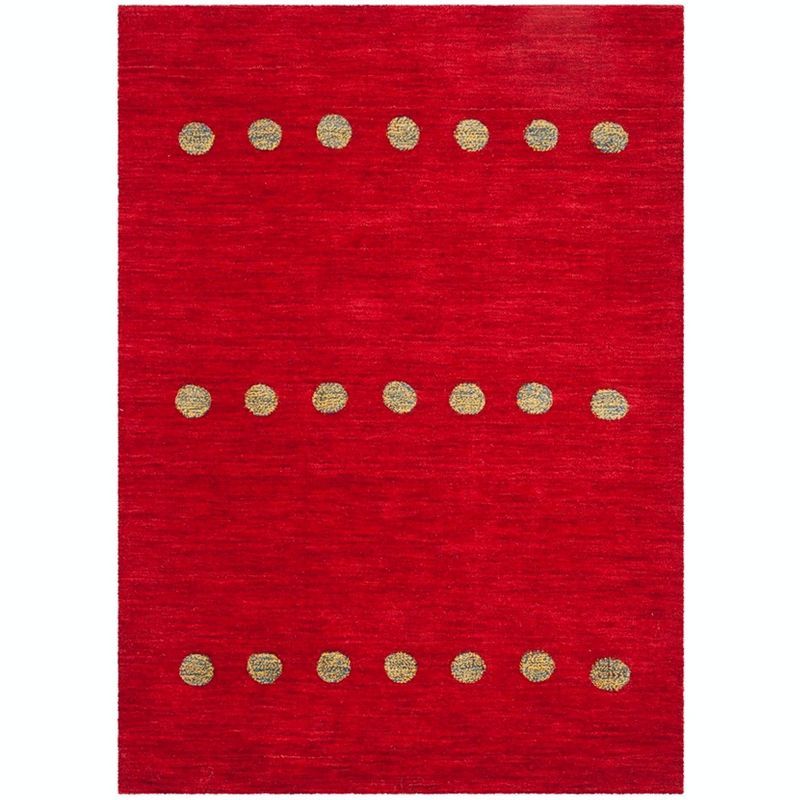 Reversible Hand-Knotted Woolen Delight Rug, Red, 4' x 6'