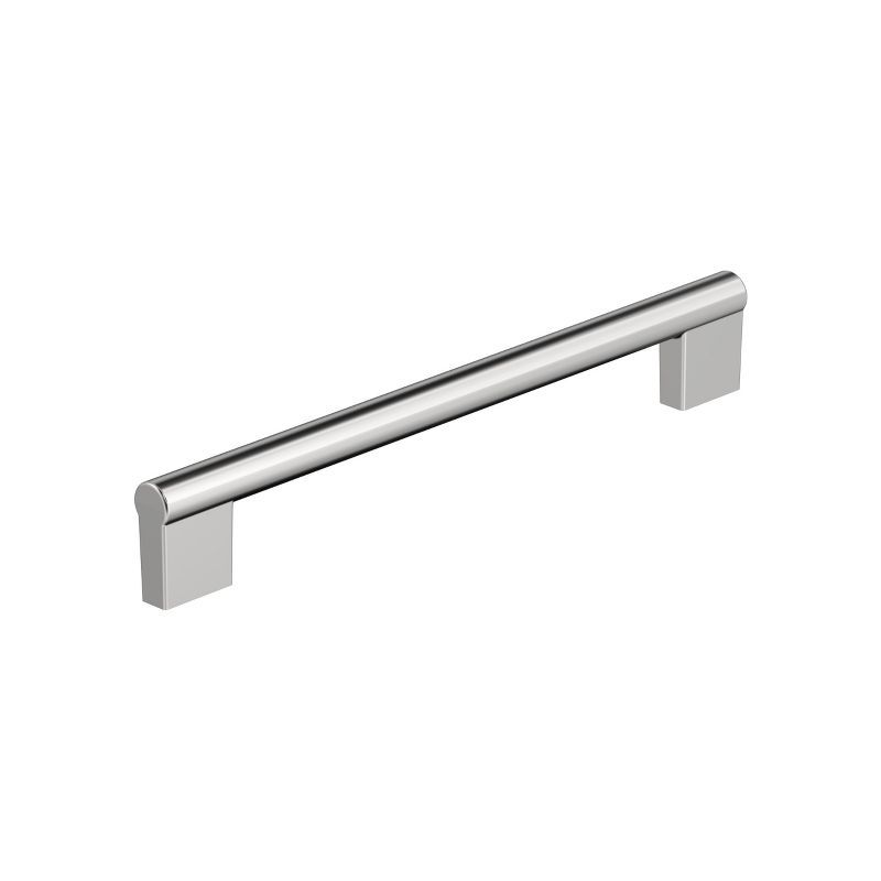 Polished Chrome 7-9/16" Modern Bar Cabinet Pull