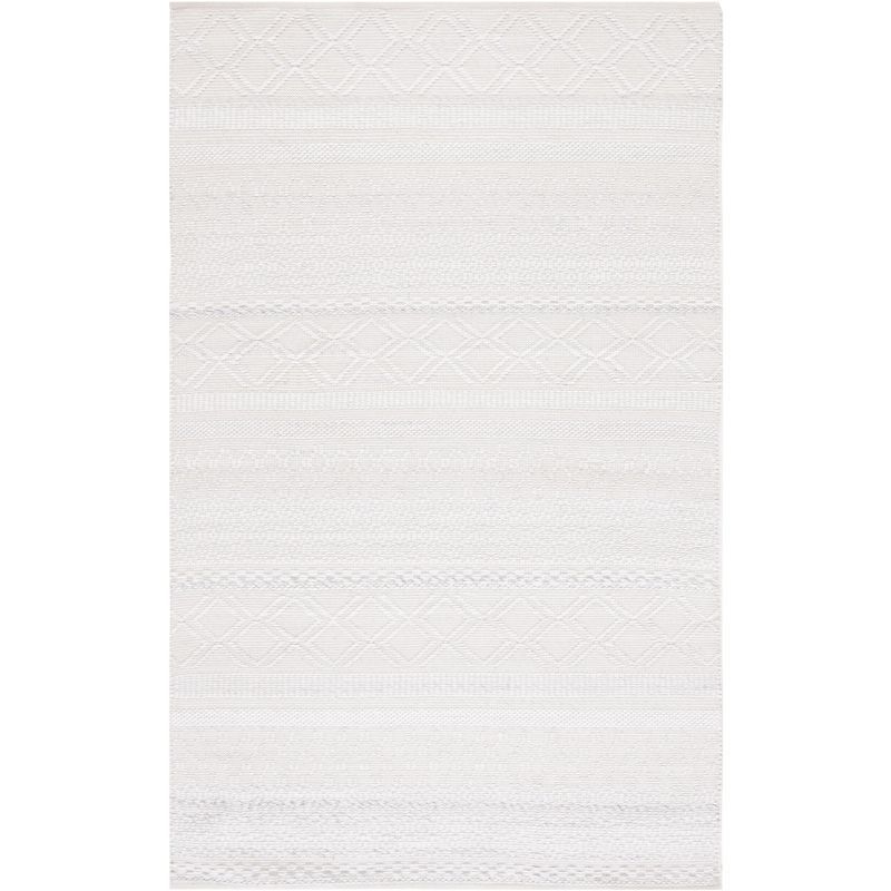 Ivory Coast Artisan 3' x 5' Flat Woven Wool & Synthetic Rug