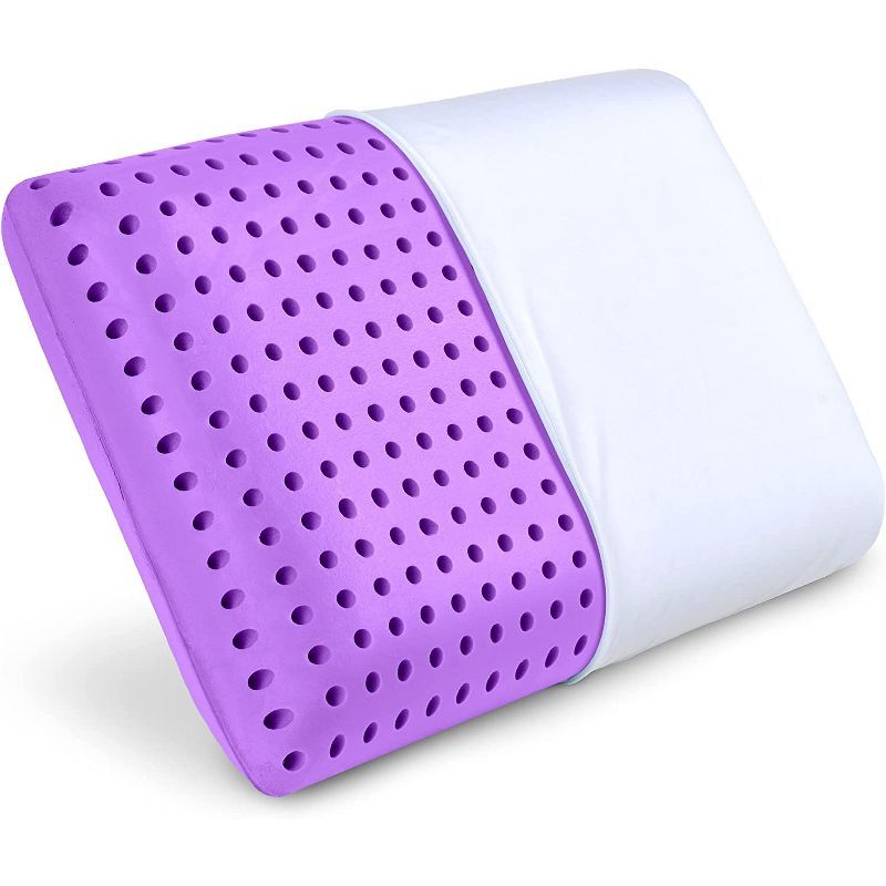 Purple Cooling Gel Infused Memory Foam Ventilated Pillow