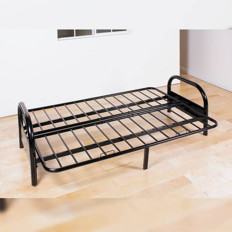 Alfonso Black Metal Adjustable Futon Frame