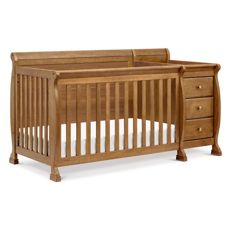 Kalani Chestnut 4-in-1 Convertible Crib with Changer