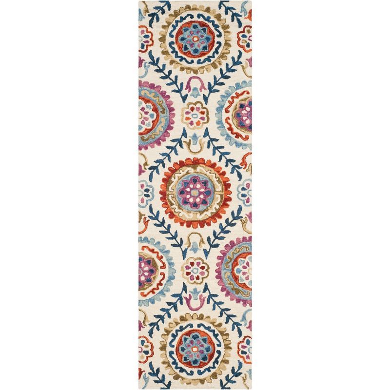 Suzani SZN374 Hand Hooked Area Rug  - Safavieh