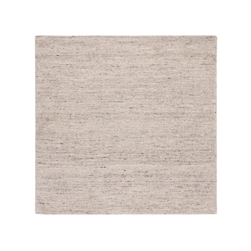 Ivory Handmade Tufted Wool Square Area Rug