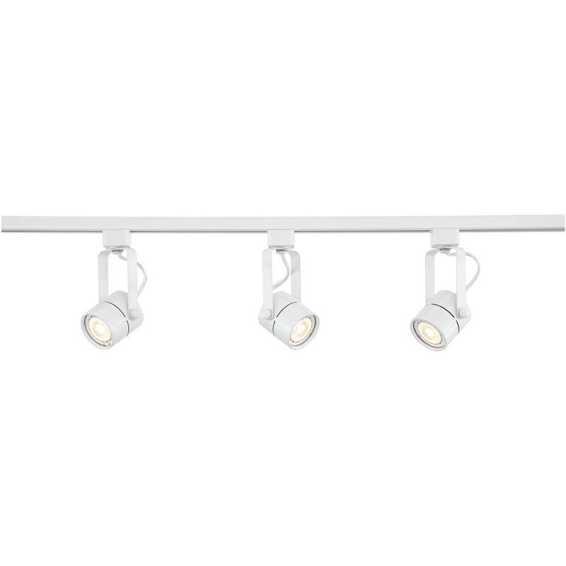 Layna White Metal 3-Head LED Track Light Fixture