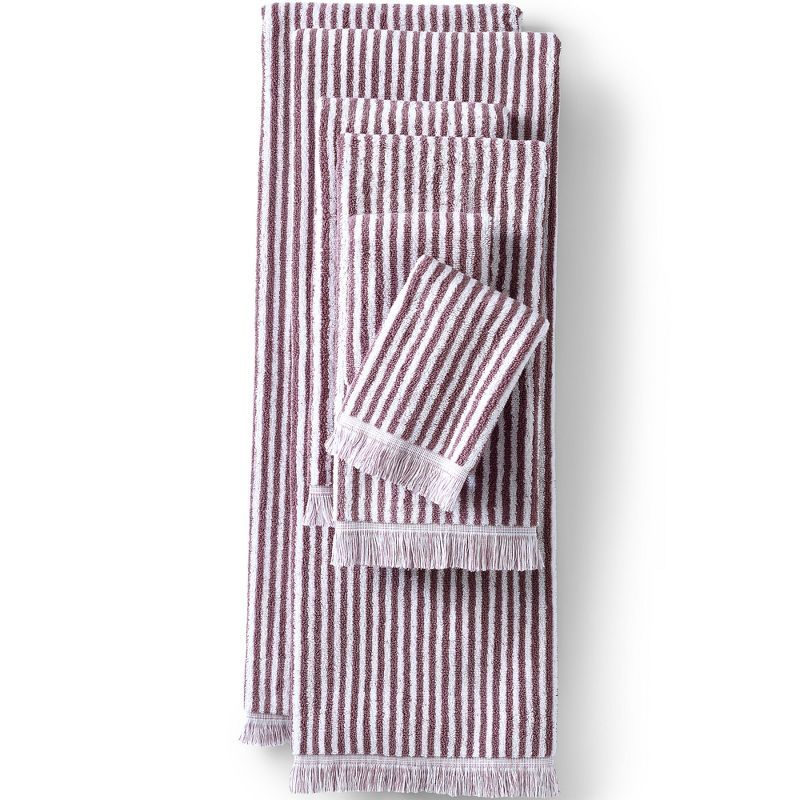 Plush Heavyweight Cotton Striped 6-Piece Washcloth Set