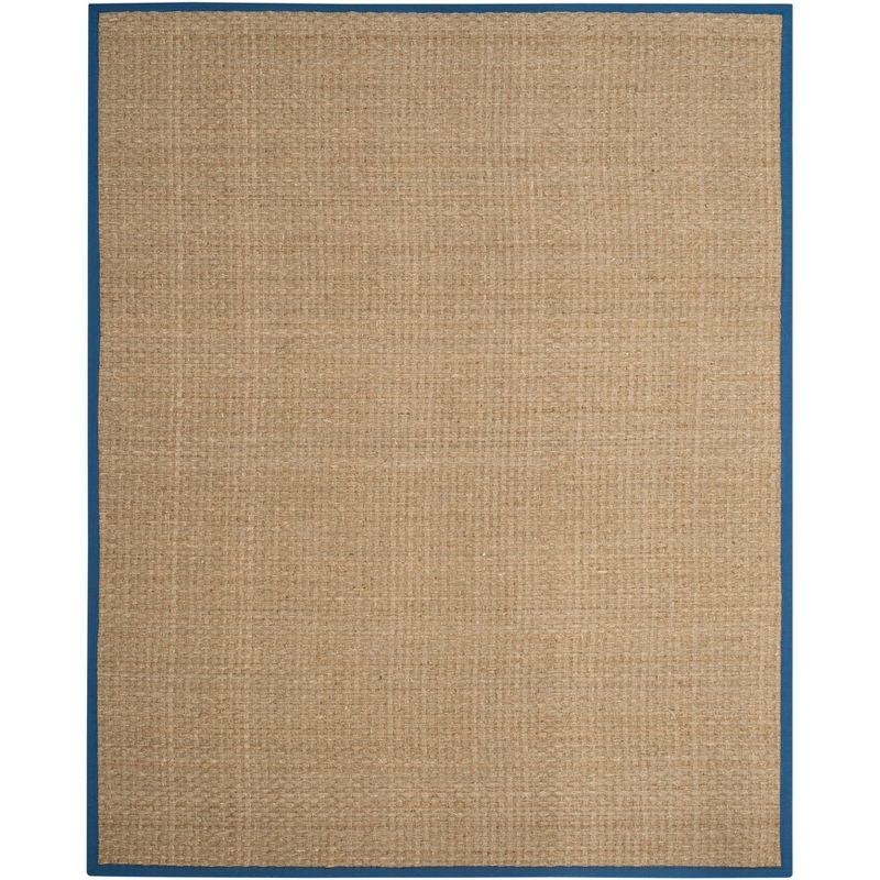 Coastal Charm Natural/Navy Cotton Blend 9' x 12' Area Rug