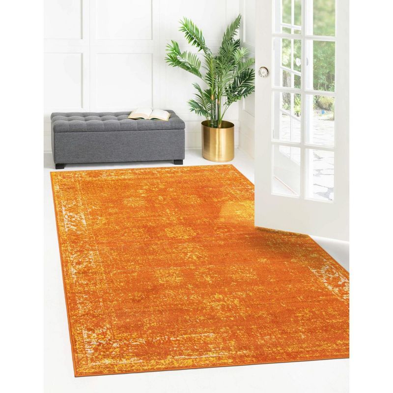 Casino Sofia Vintage Orange Rectangular Area Rug