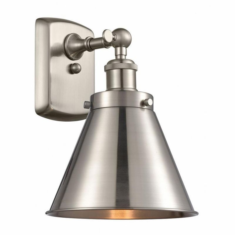 Ballston Urban Sleek 10.5" Nickel Dimmable Direct Wired Sconce