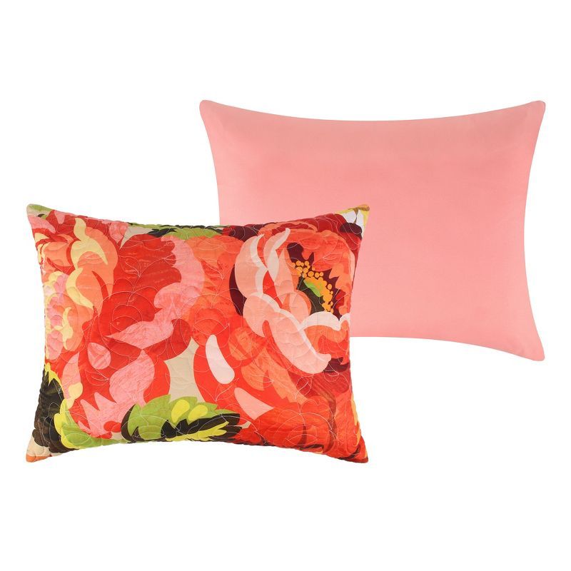 Senna Boho Floral Quilted Reversible Standard Pillow Sham