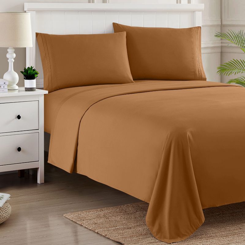 Mocha Queen Ultra Soft Microfiber 4-Piece Sheet Set