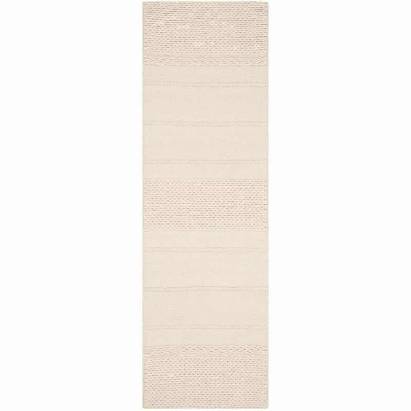 Ivory Elegance Hand-Tufted Wool Runner Rug, 2'3" X 6'