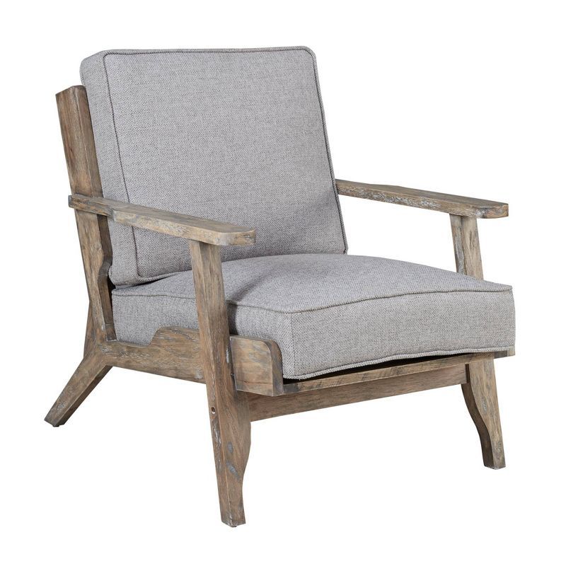 Gray Wood Frame Lawson Accent Chair