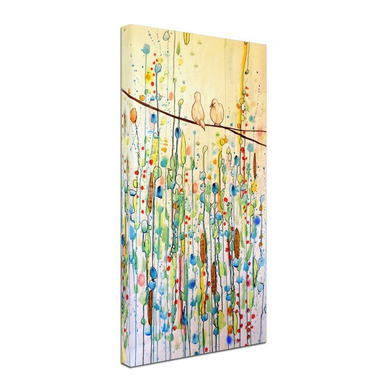 Sylvie Demers Abstract Birds on Branch Canvas Art