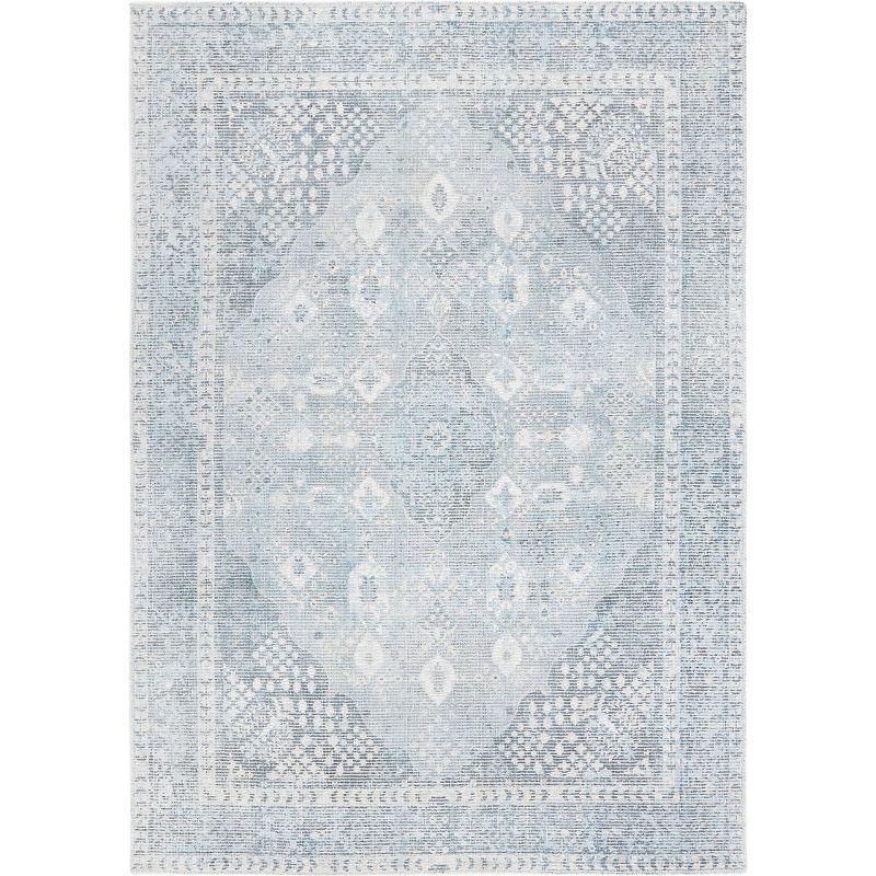 Handmade Gray Wool and Viscose Tufted Rectangular Rug, 3' x 5'