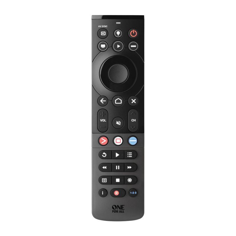 Black 8-Inch Smart Streamer Universal Remote with Backlight