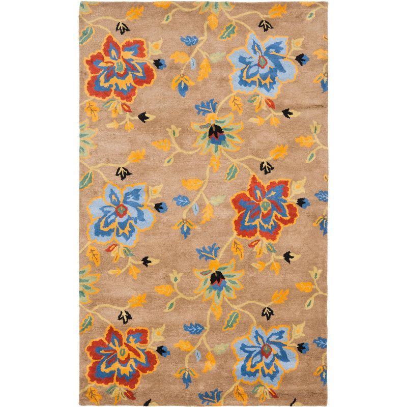 Soho 5' x 8' Multicolor Wool and Viscose Area Rug