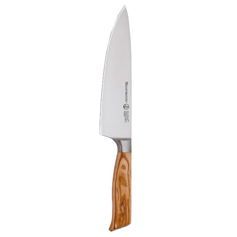 Messermeister 8" Natural Wood Handle Stainless Steel Chef's Knife