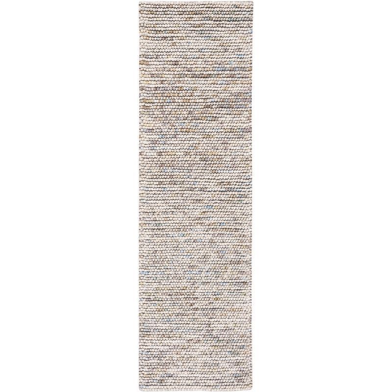 Elle Flatweave No Pattern Area Rug in Ivory/Brown/Blue