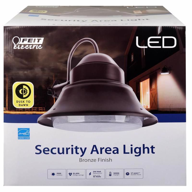 Feit Bronze Hardwired LED Dusk to Dawn Security Light