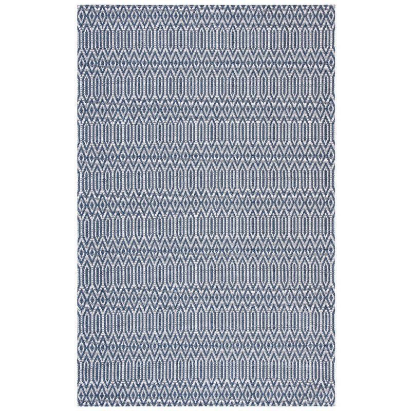 Gray 4' x 6' Flat Woven Handmade Viscose Area Rug