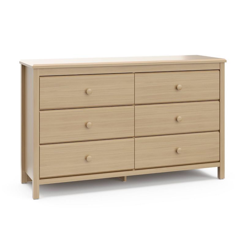 Driftwood Double Nursery Dresser with 6 Drawers