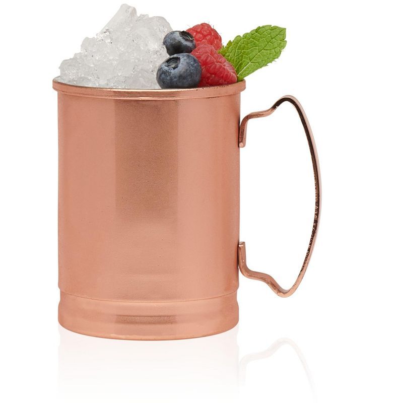 Libbey 14-Ounce Copper Moscow Mule Mugs with Handles, Set of 4