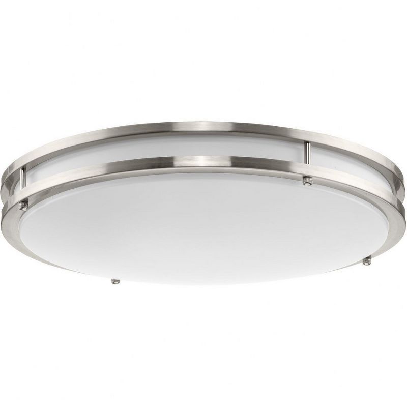 18" Brushed Nickel LED Flush Mount Light