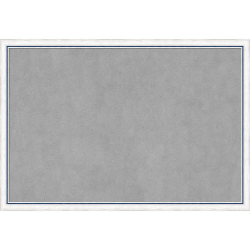 36" x 24" Silver Magnetic Memo Board with Wood Frame