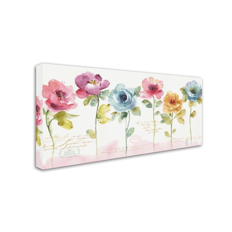 Lisa Audit Rainbow Seeds Watercolor Floral Canvas Art