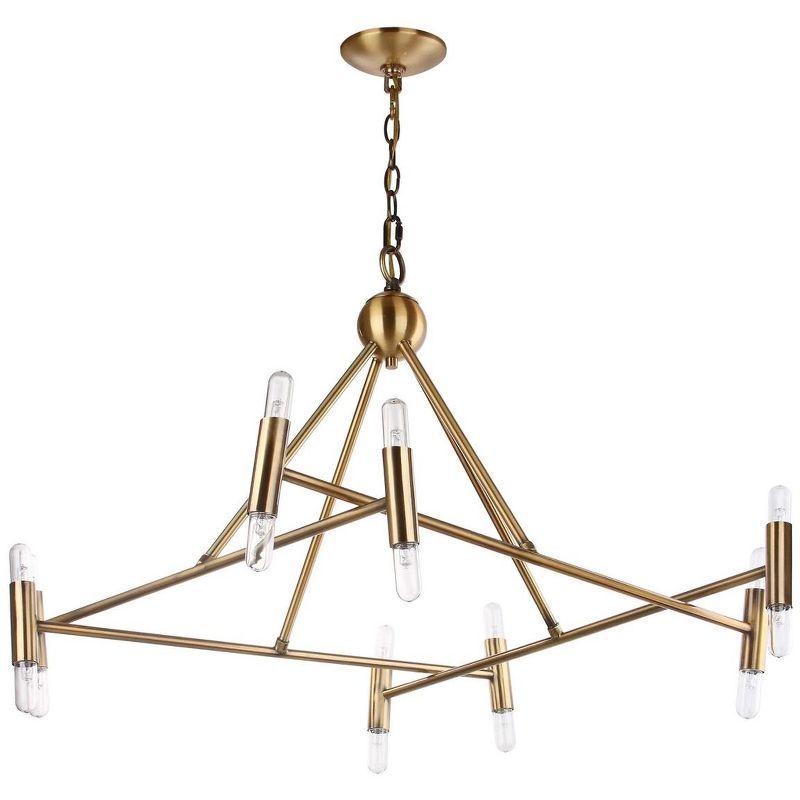 Contemporary Sputnik-Style Chandelier in Polished Gold, 36"