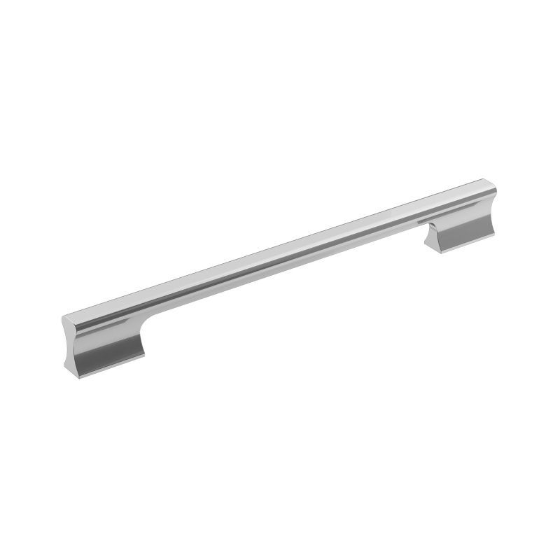 Polished Chrome Modern Cabinet Drawer Pull with Mounting Hardware