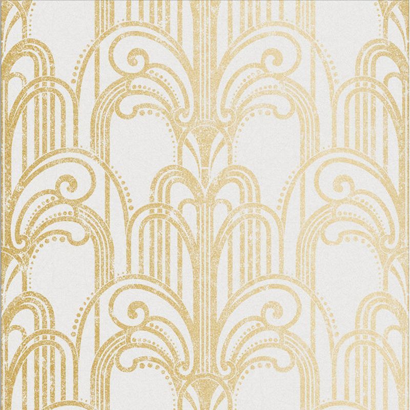 Gold and Pearl Art Deco Geometric Paste the Wall Wallpaper